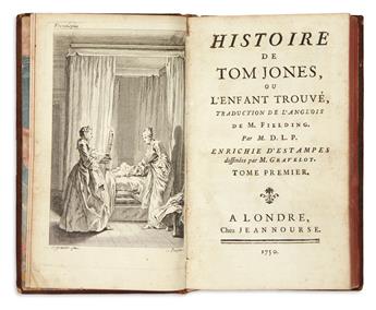 FIELDING, HENRY. Histoire de Tom Jones, ou LEnfant Trouvé.  4 vols.  1750